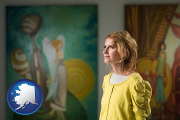 art museum with Alaska icon