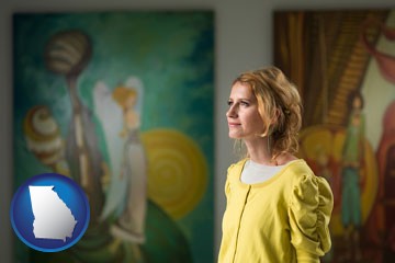 art museum with Georgia icon