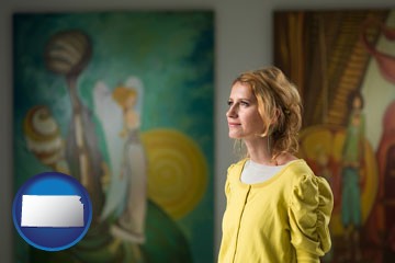 art museum with Kansas icon