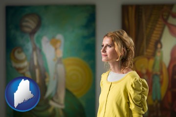art museum with Maine icon