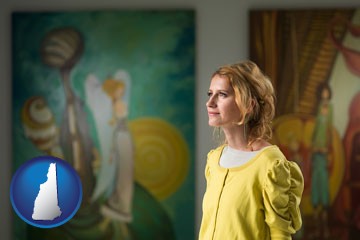 art museum with New Hampshire icon