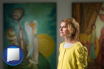 art museum with New Mexico icon