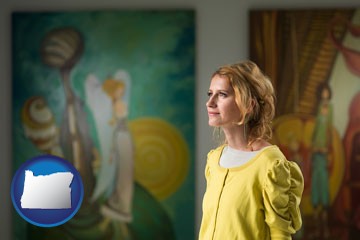 art museum with Oregon icon