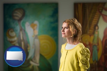 art museum with South Dakota icon