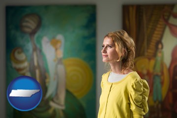 art museum with Tennessee icon