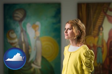 art museum with Virginia icon
