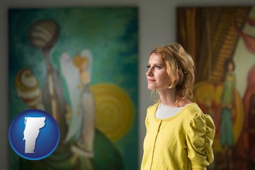 art museum with Vermont icon