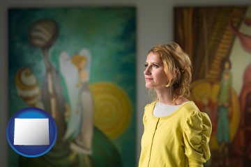 art museum with Wyoming icon